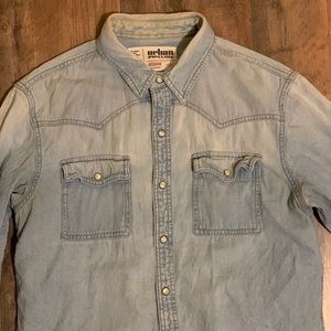 Light wash denim shirt